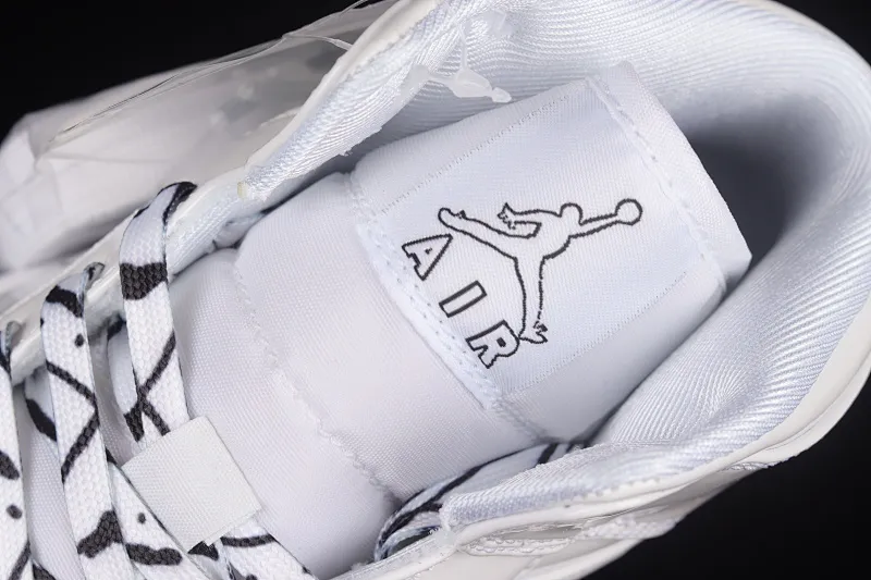 All Categories Air Jordan Jordan Series Basketball Shoes Air Jordan 1 Mid Air Jordan 1 Mid GS "Schematic" AJ1 Joe 1 White Graffiti Zhongbang Basketball Shoes DQ1864-100